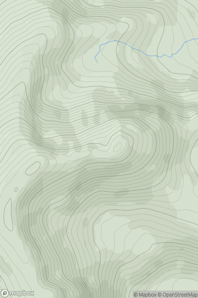 Thumbnail image for An Socach East Top [Killilan to Inverness] showing contour plot for surrounding peak